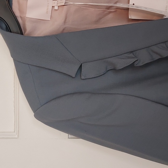 Rebecca Taylor Gabardine Ruffle Jacket Sage - Picture 9 of 12